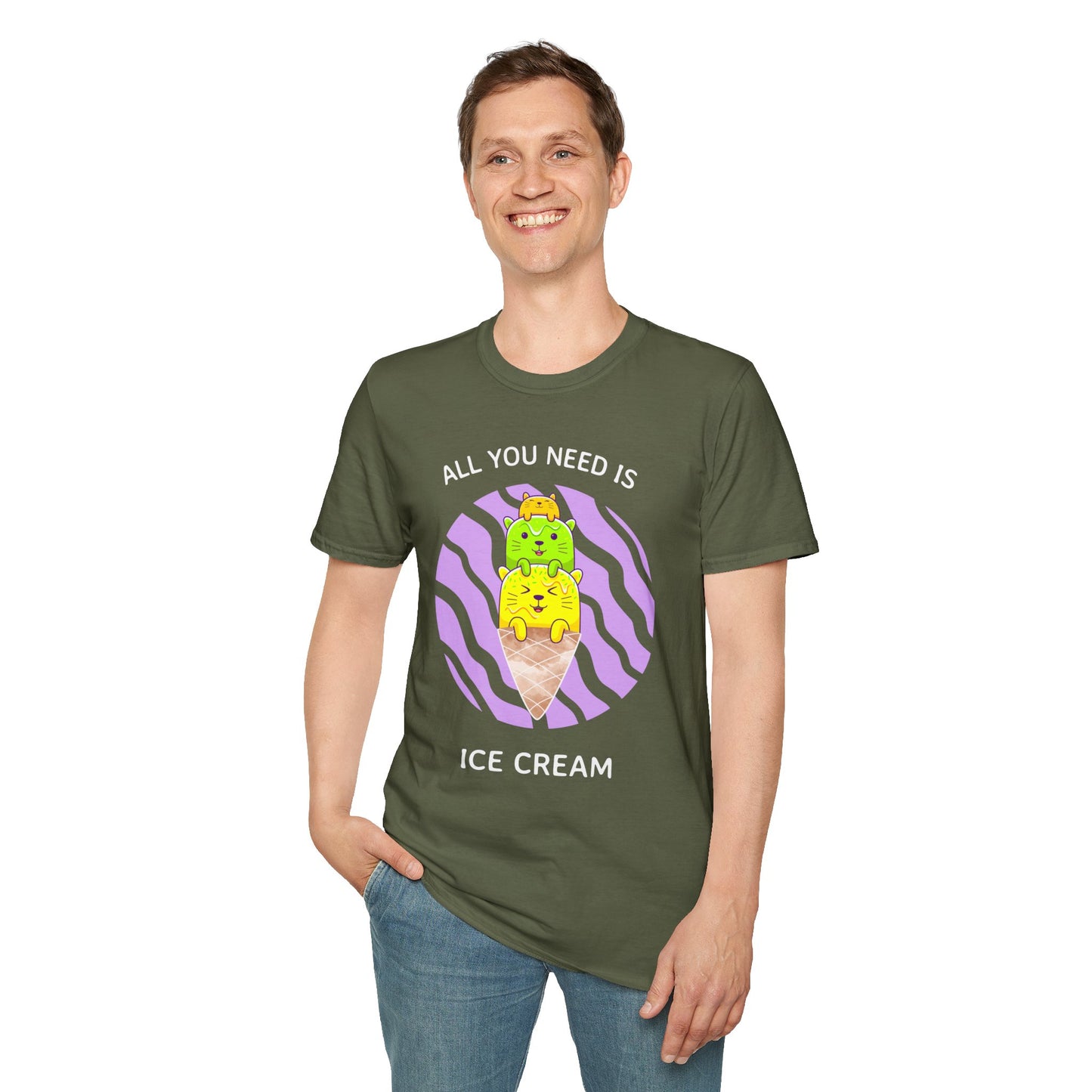 Food Tees, Funny Food T Shirts, Funny T Shirts, Shirt with Food, Junk Food Tees, Shirt with Ice Cream, Ice Cream T-Shirt
