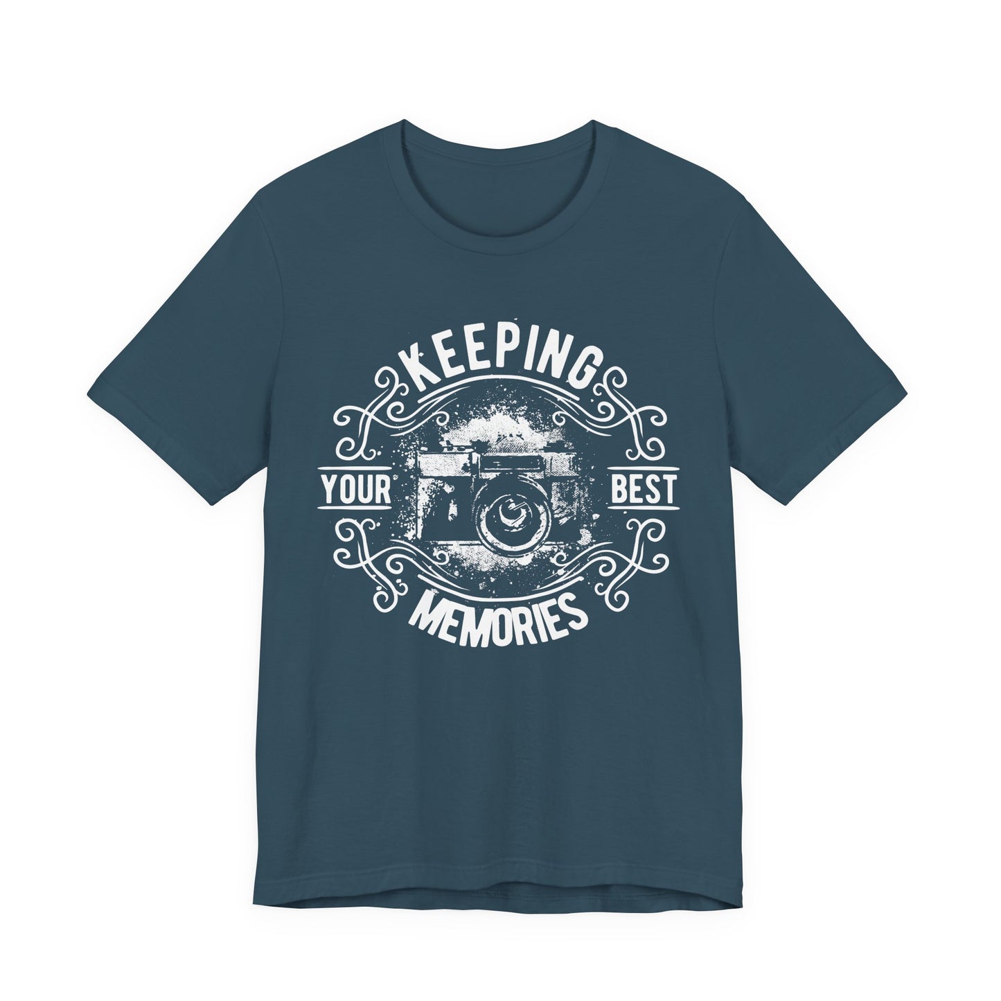 Keeping Your Best Memories T-Shirt Vintage Camera Graphic T-Shirt A-5
