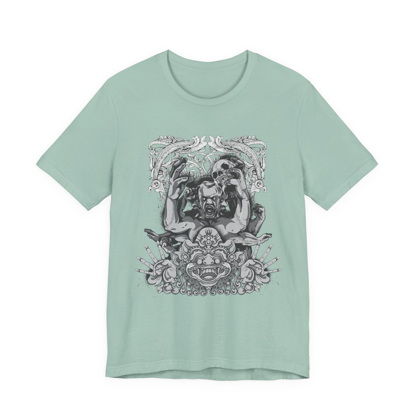 Mask Artwork Illustration Graphic Unisex Cotton T-Shirt r17