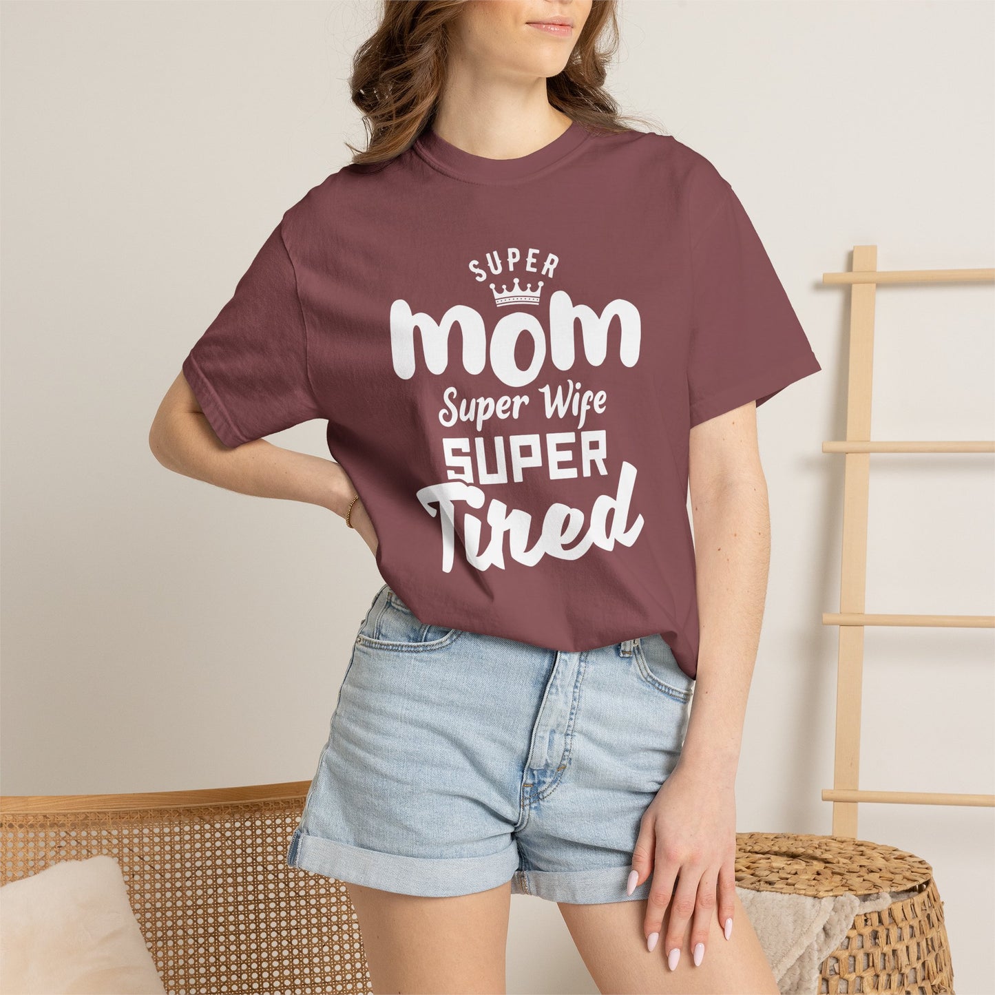 Mom T-shirt Mother's Day Mama Tee Unisex Comfort Colors Garment-Dyed Cotton h45