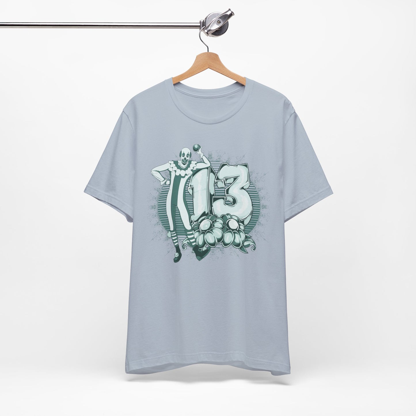Vintage Clown Graphic Illustration Unisex Cotton T-Shirt Art-39