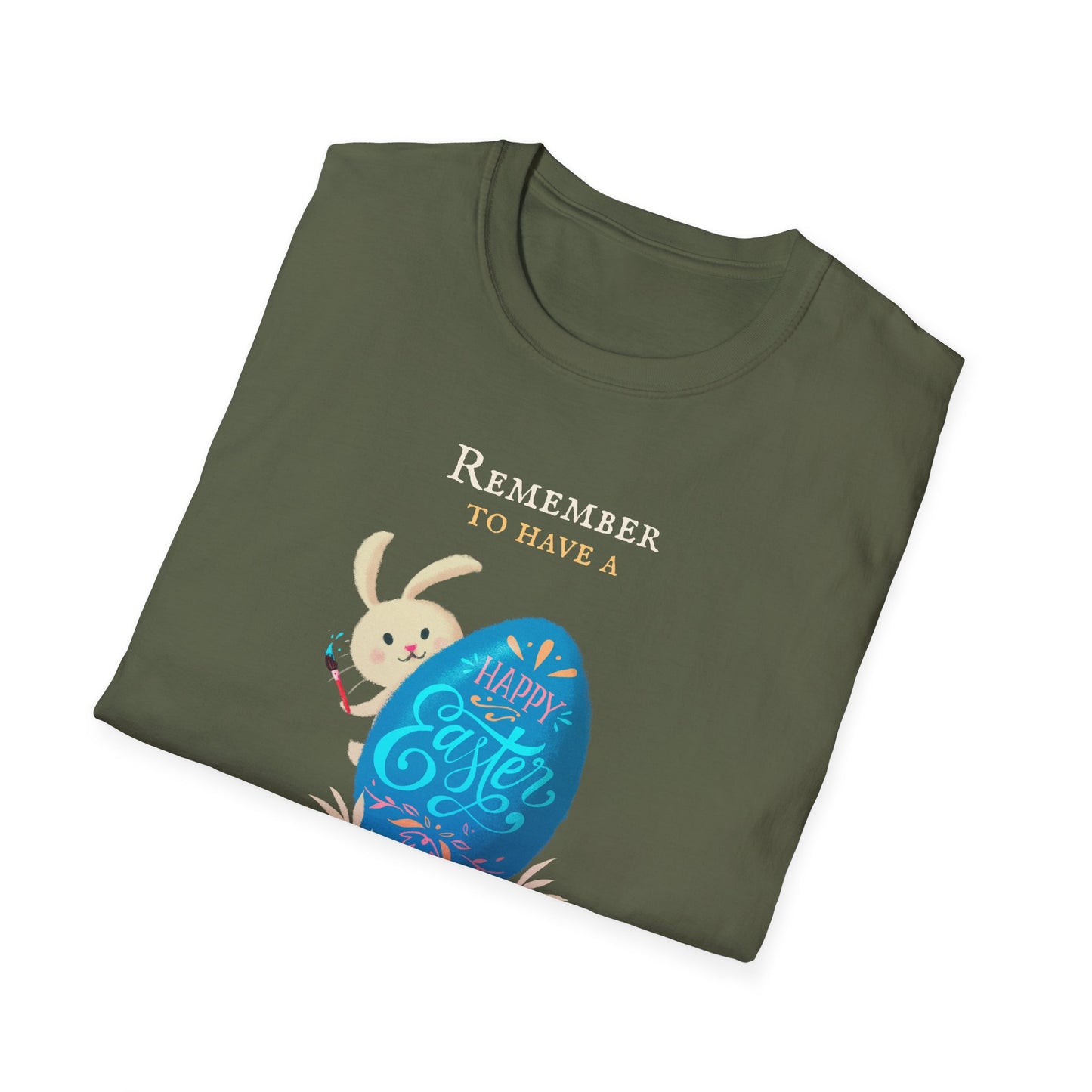 Easter Bunny Egg T-Shirt, Tee Shirt with Easter Signature, T Shirt with Easter Prints, Tee Shirt with Easter Design - 8
