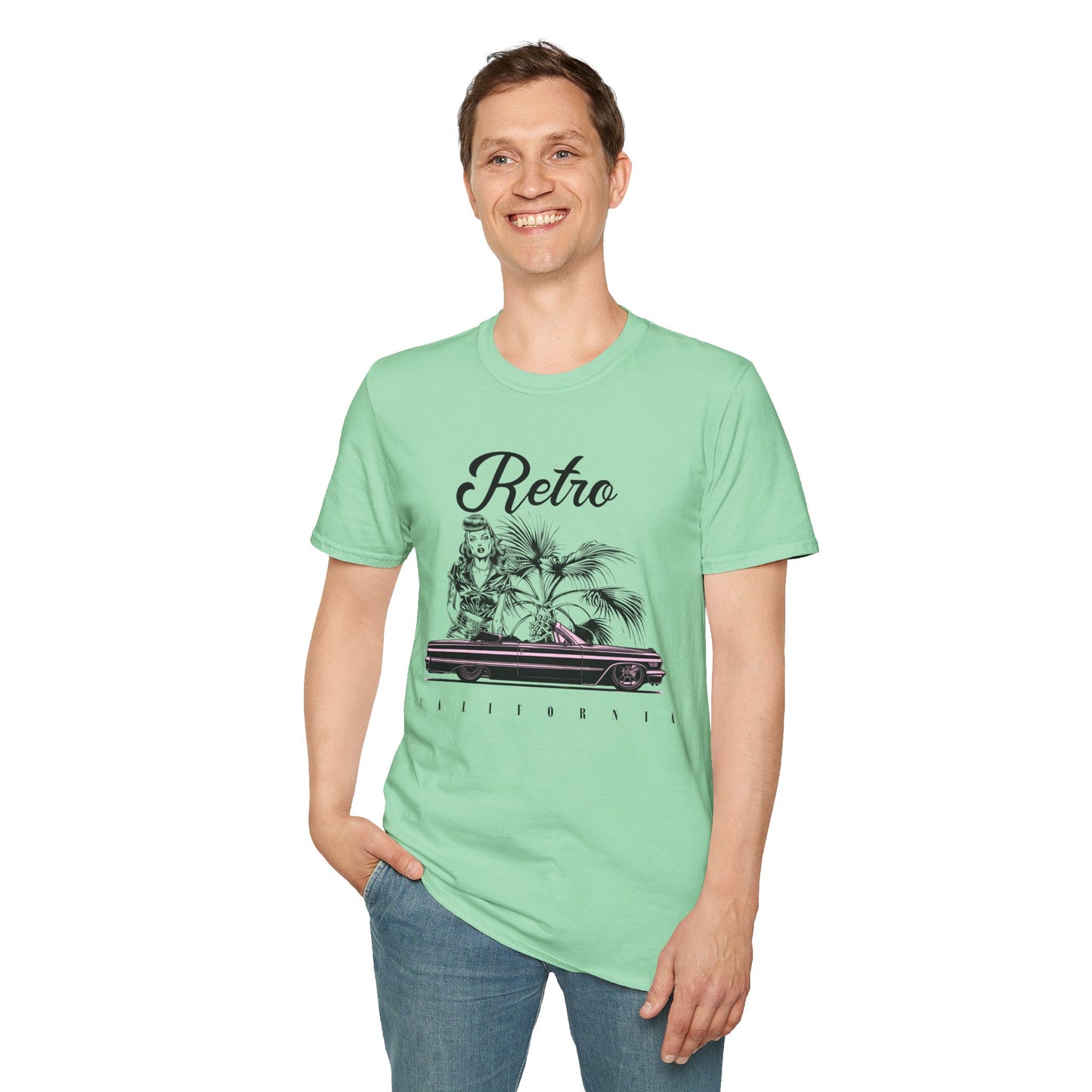 Retro T Shirt, Retro Design Shirt, Retro Art Tee Shirt, T-shirt with Retro Style
