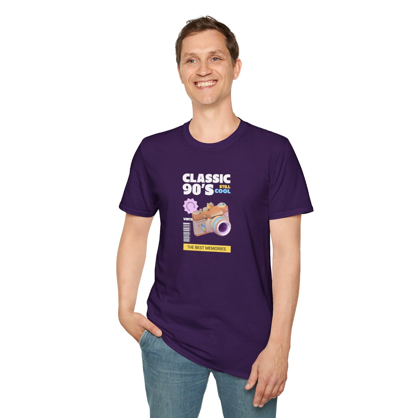 90s Camera T-Shirt Classic 90s Cool Unisex Cotton Retro Photography Tee