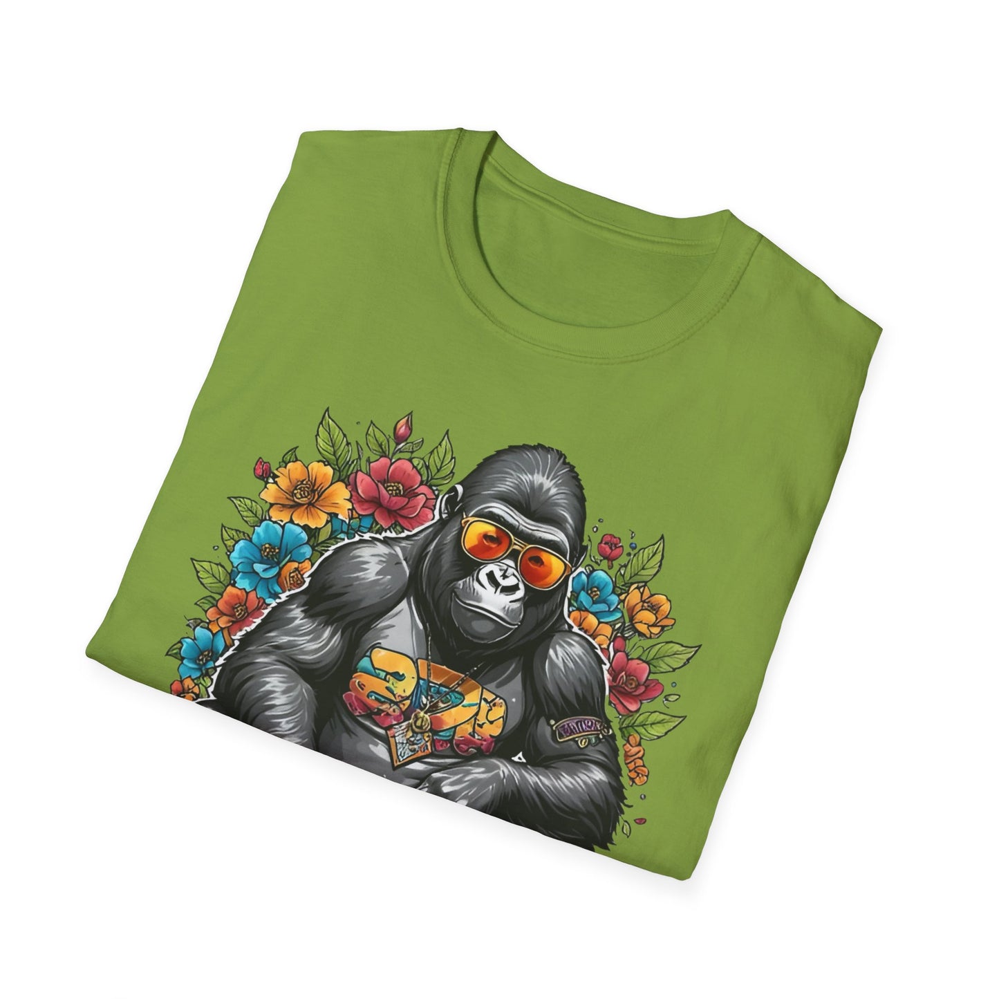 Animals Tees, Funny Animals Shirt, T Shirts with Funny Animals, T-Shirt with Gorilla, Monkey Tees