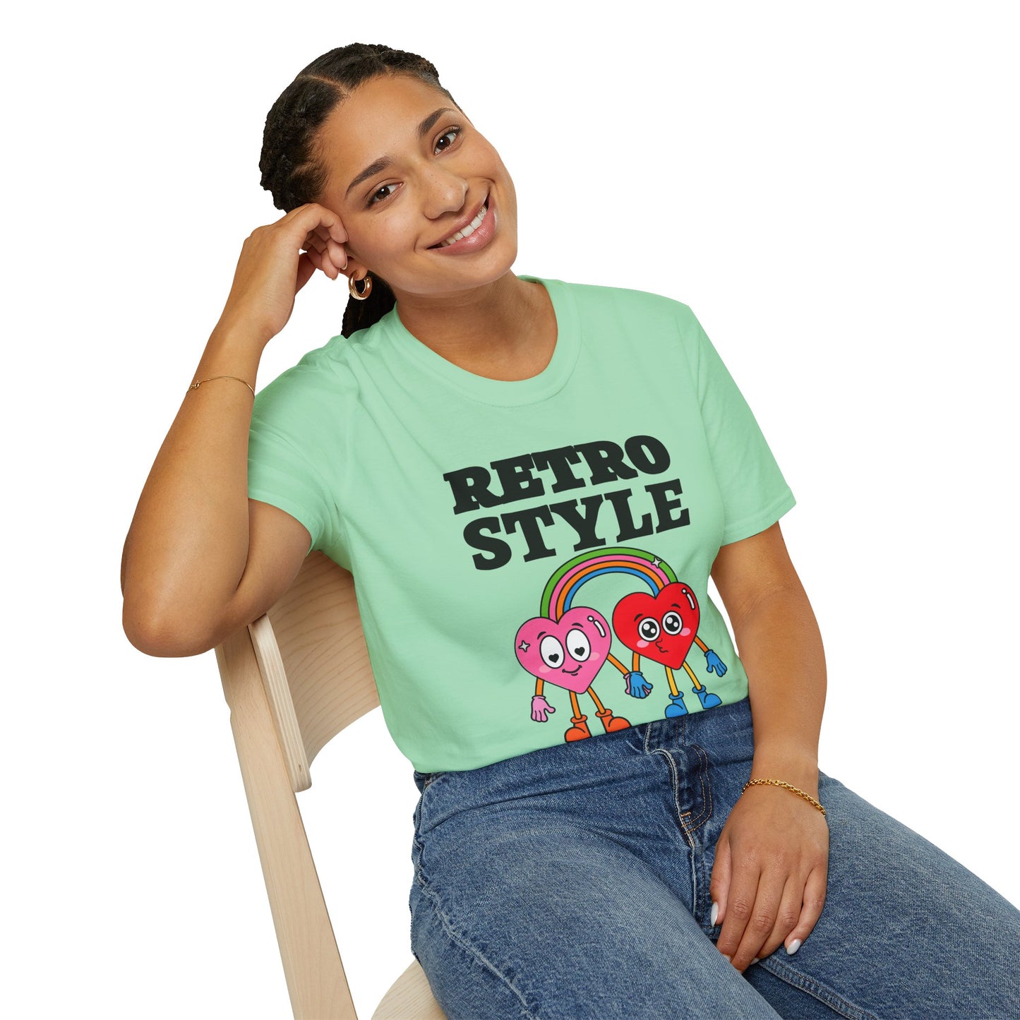 Retro T Shirt, Retro Design Shirt, Retro Art Tee Shirt, T-shirt with Retro Style