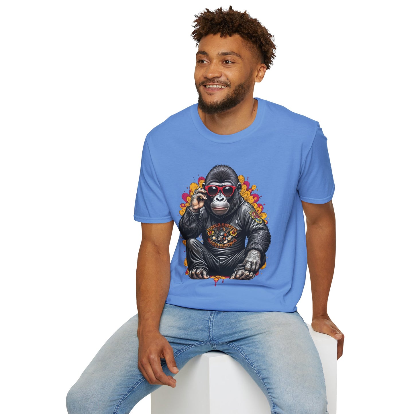 Animals Tees, Funny Animals Shirt, T Shirts with Funny Animals, T-Shirt with Gorilla, Monkey Tees