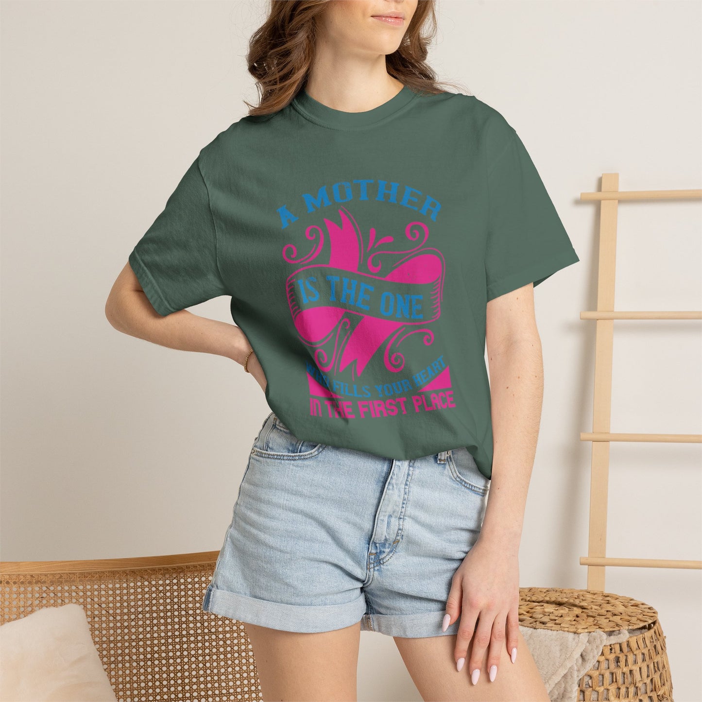 Mom T-shirt Mother Day Mama Tee Unisex Comfort Colors Garment-Dyed Cotton h54