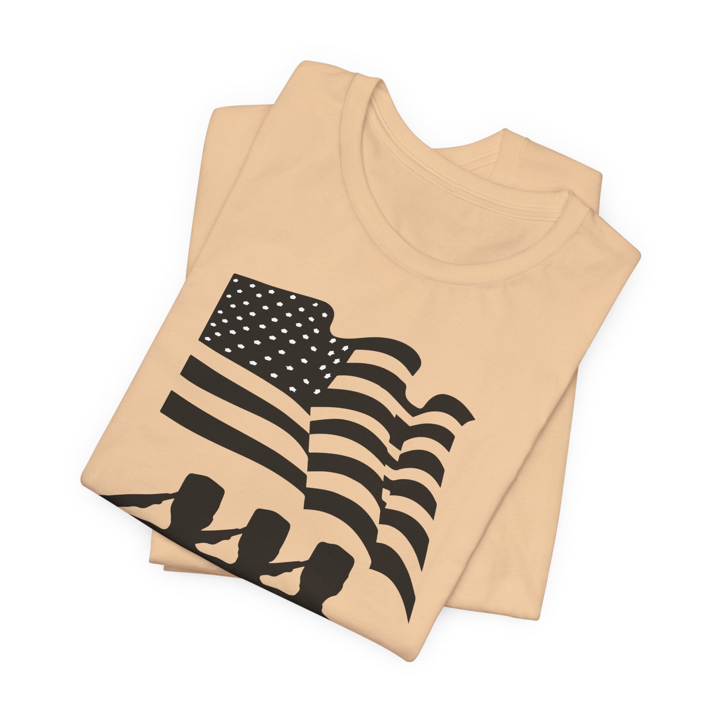 Happy Veterans Day saluting soldiers T-Shirt Patriotic American flag Unisex Cotton v51