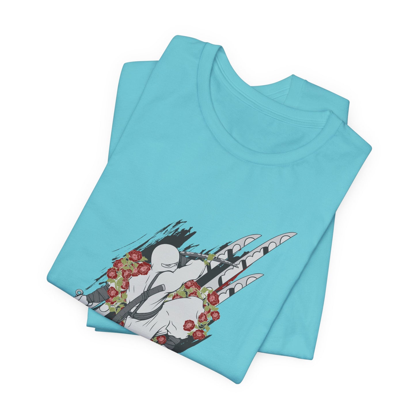 Ninja Samurai Artwork Graphic Unisex Cotton T-Shirt r5