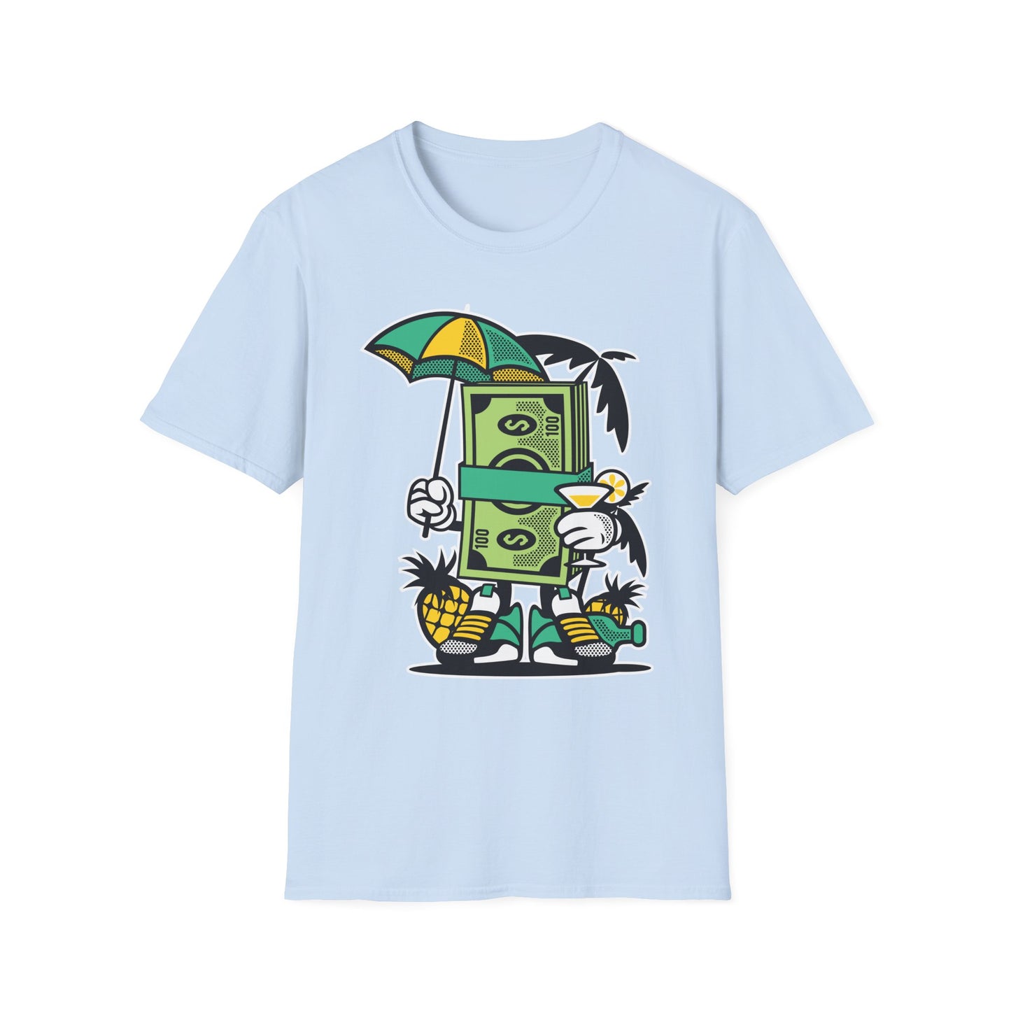 Cartoon T Shirt Animation T Shirt Funny Tee Unisex Softstyle Cotton Tee Art Design 64000
