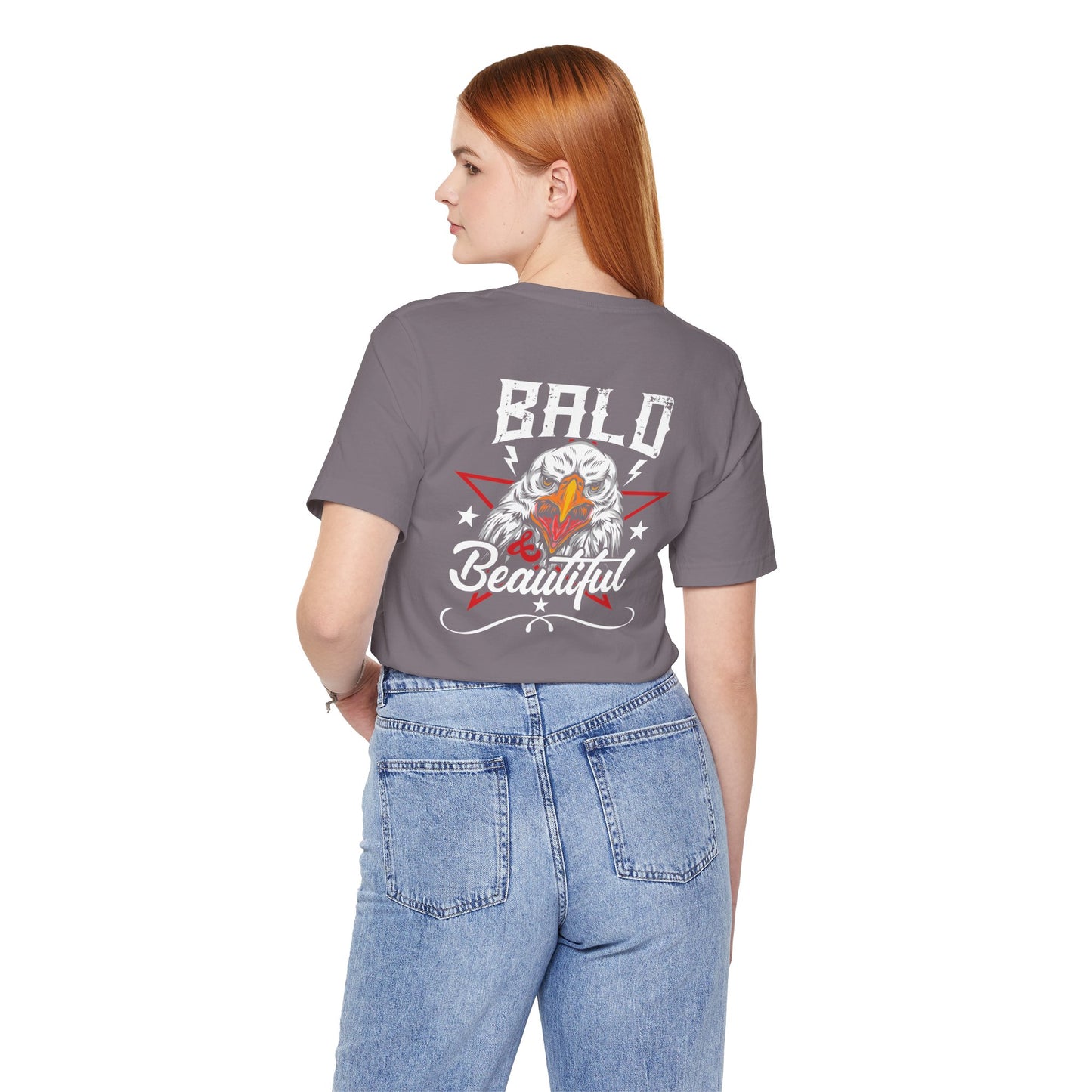 Bald Eagle Graphic Illustration Unisex Cotton Tee a3