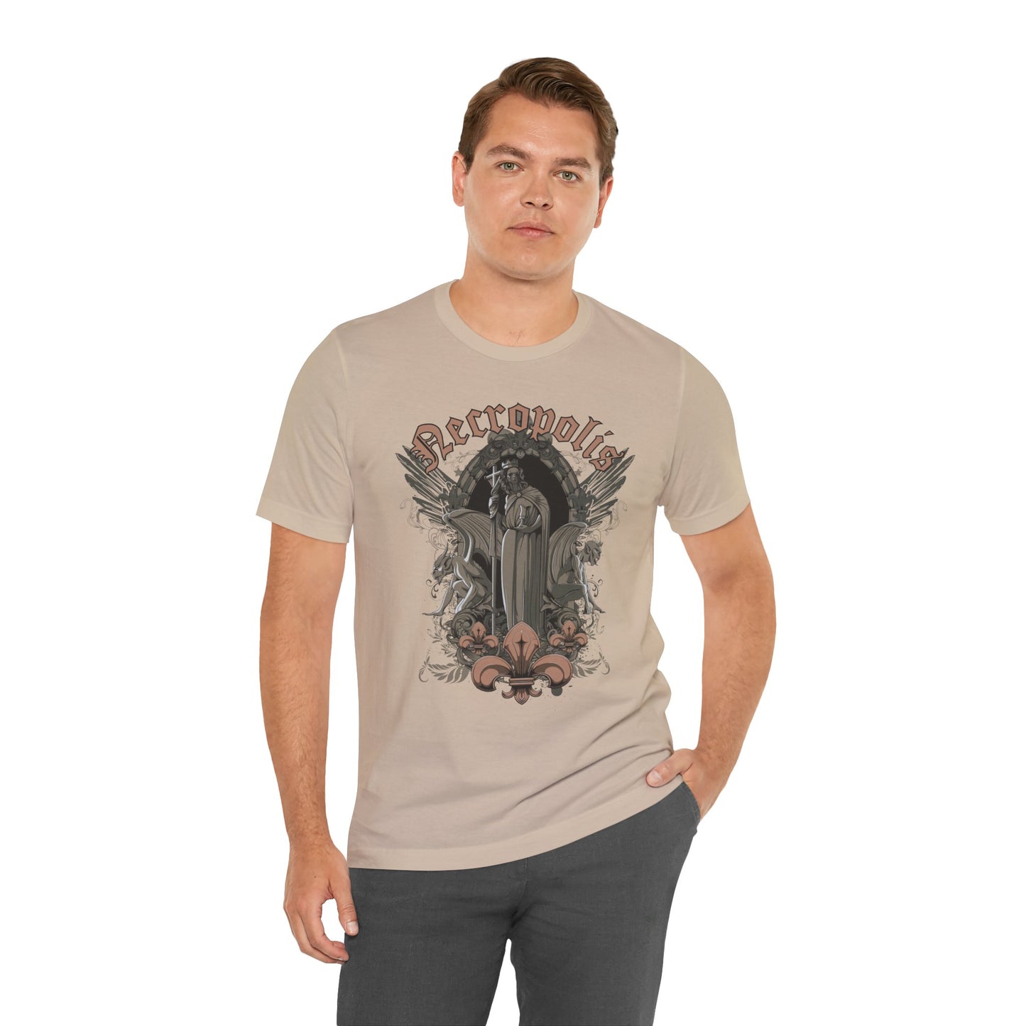 Gothic Skull Graphic Unisex Cotton T-Shirt r7