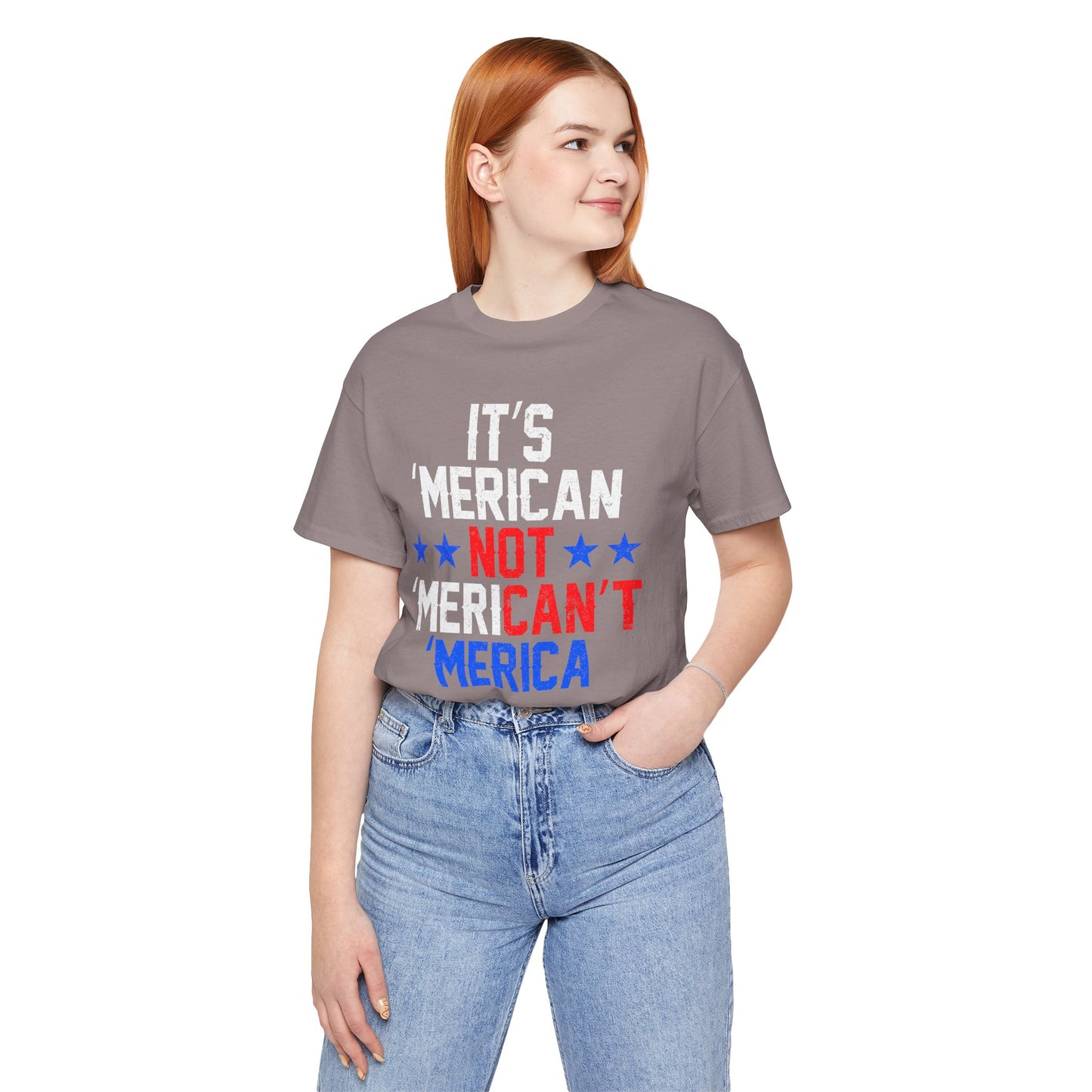 Patriotic USA Stars Graphic Unisex Cotton T-Shirt a5