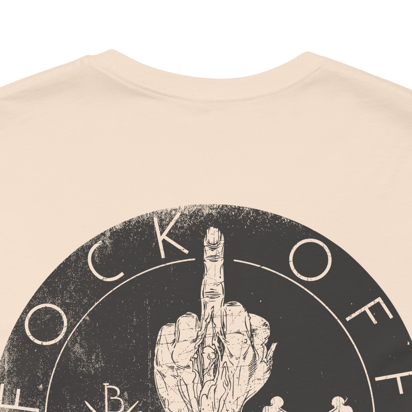 Fk Off Please tee Graphic Middle Finger Skull Design T-Shirt A-11