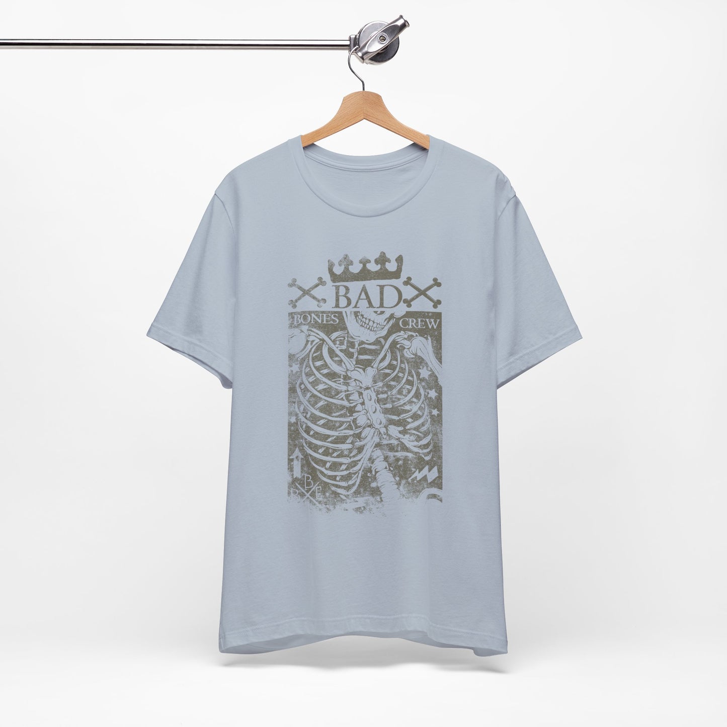 Skeleton Ribcage Tee Bones Crew Graphic Shirt A-10