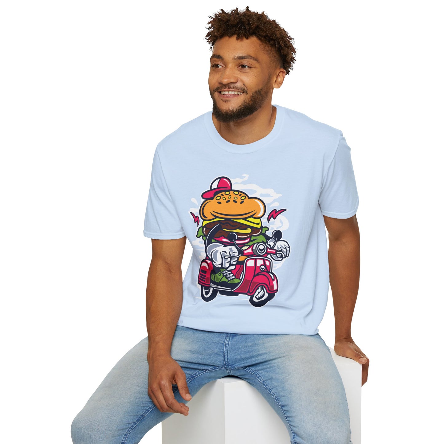 Cartoon T Shirt Animation Tee Funny Unisex Softstyle Gildan 64000 100 Percent Ring Spun Cotton
