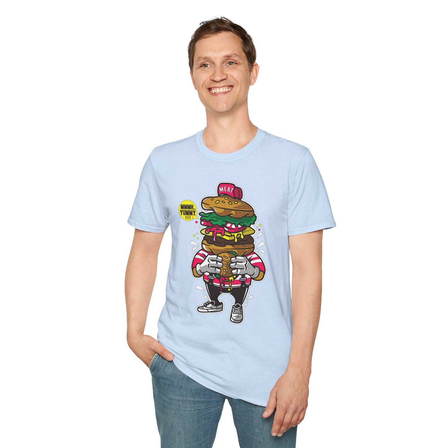 Cartoon T Shirt Animation T Shirt Funny Tee Unisex Gildan Softstyle 64000 Ring Spun Cotton