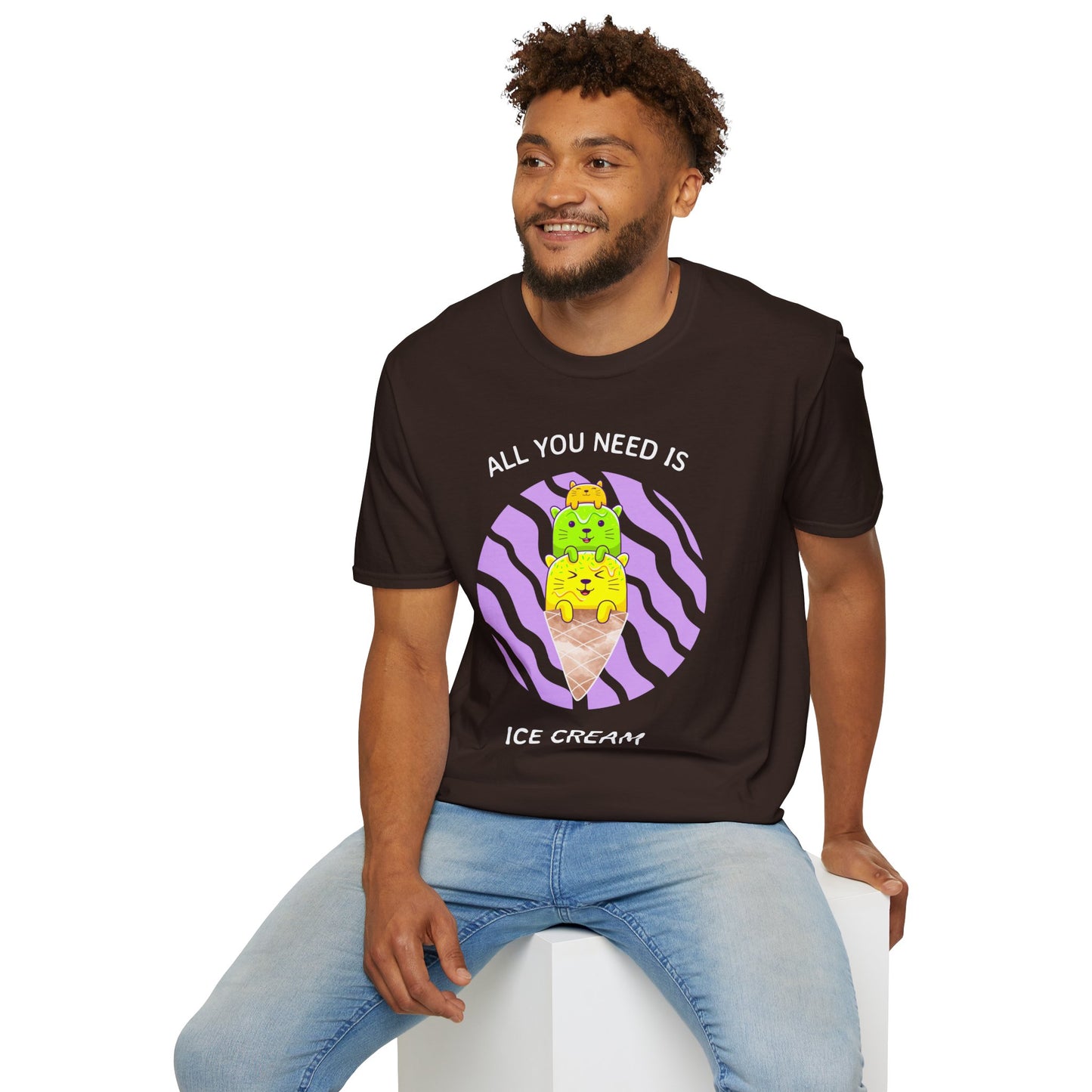 Food Tees, Funny Food T Shirts, Funny T Shirts, Shirt with Food, Junk Food Tees, Shirt with Ice Cream, Ice Cream T-Shirt
