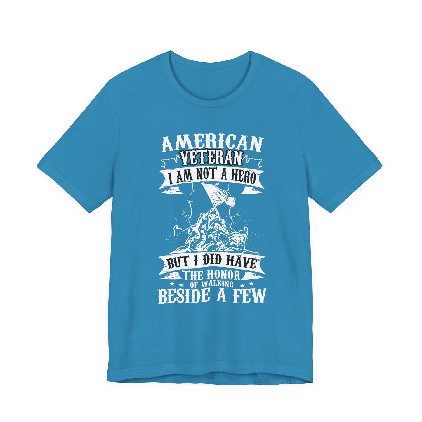 American Veteran I Am Not A Hero T-Shirt Military Tribute Unisex Cotton Tee v53