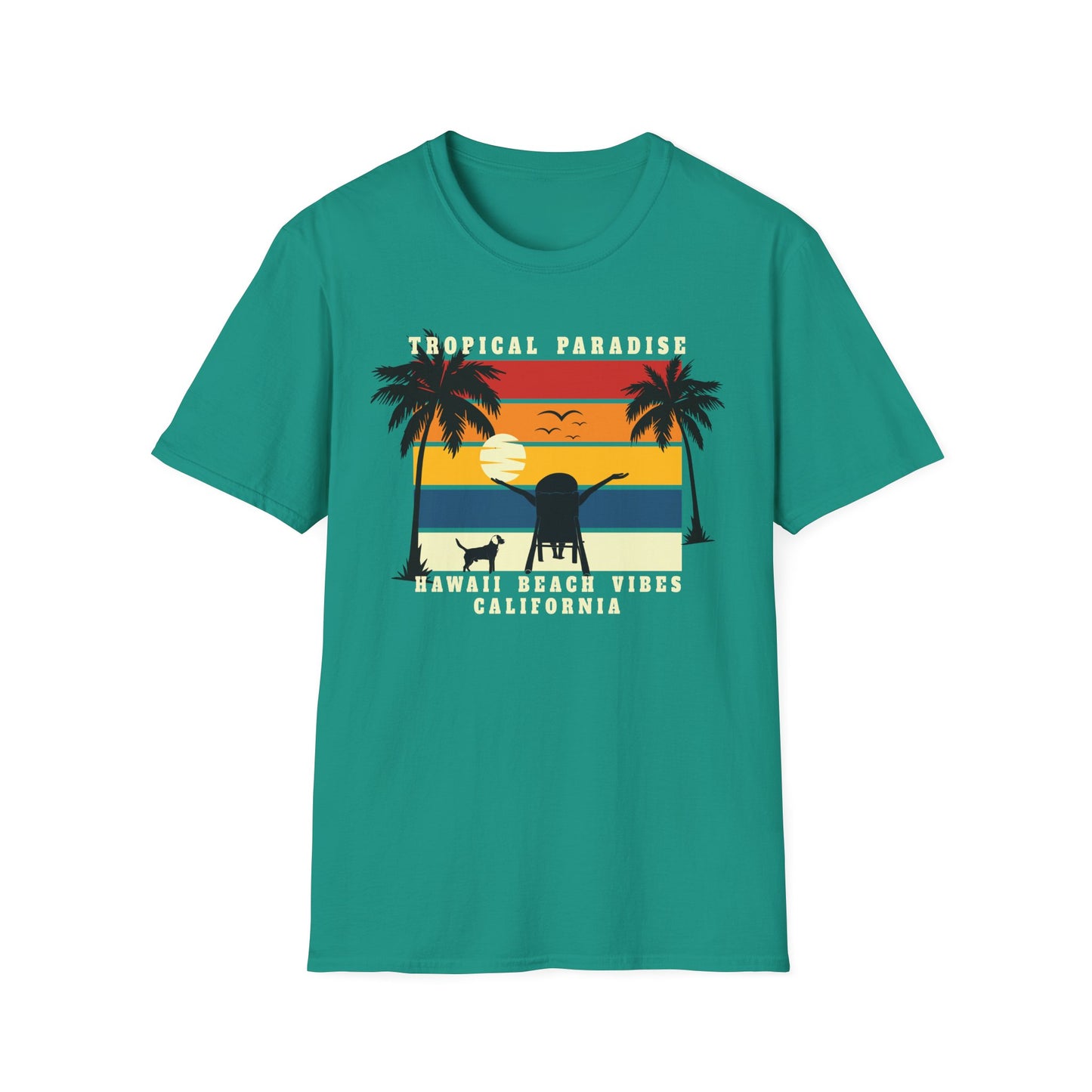 Summer T-Shirt, Summer Design Shirts, Art Tee Shirt with Summer Design - 3