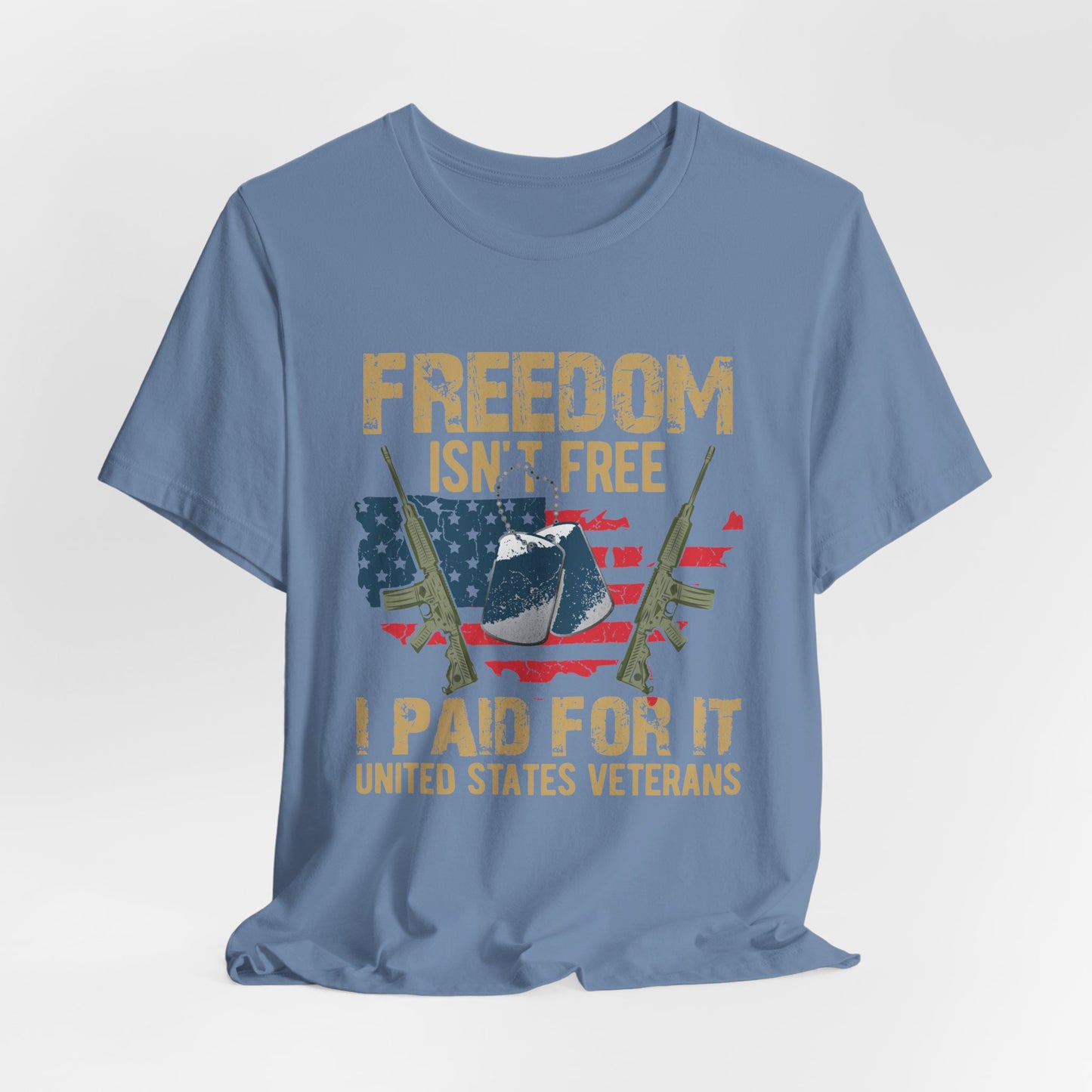 Army Veteran Patriotic Graphic Design Unisex Cotton T-Shirt v19