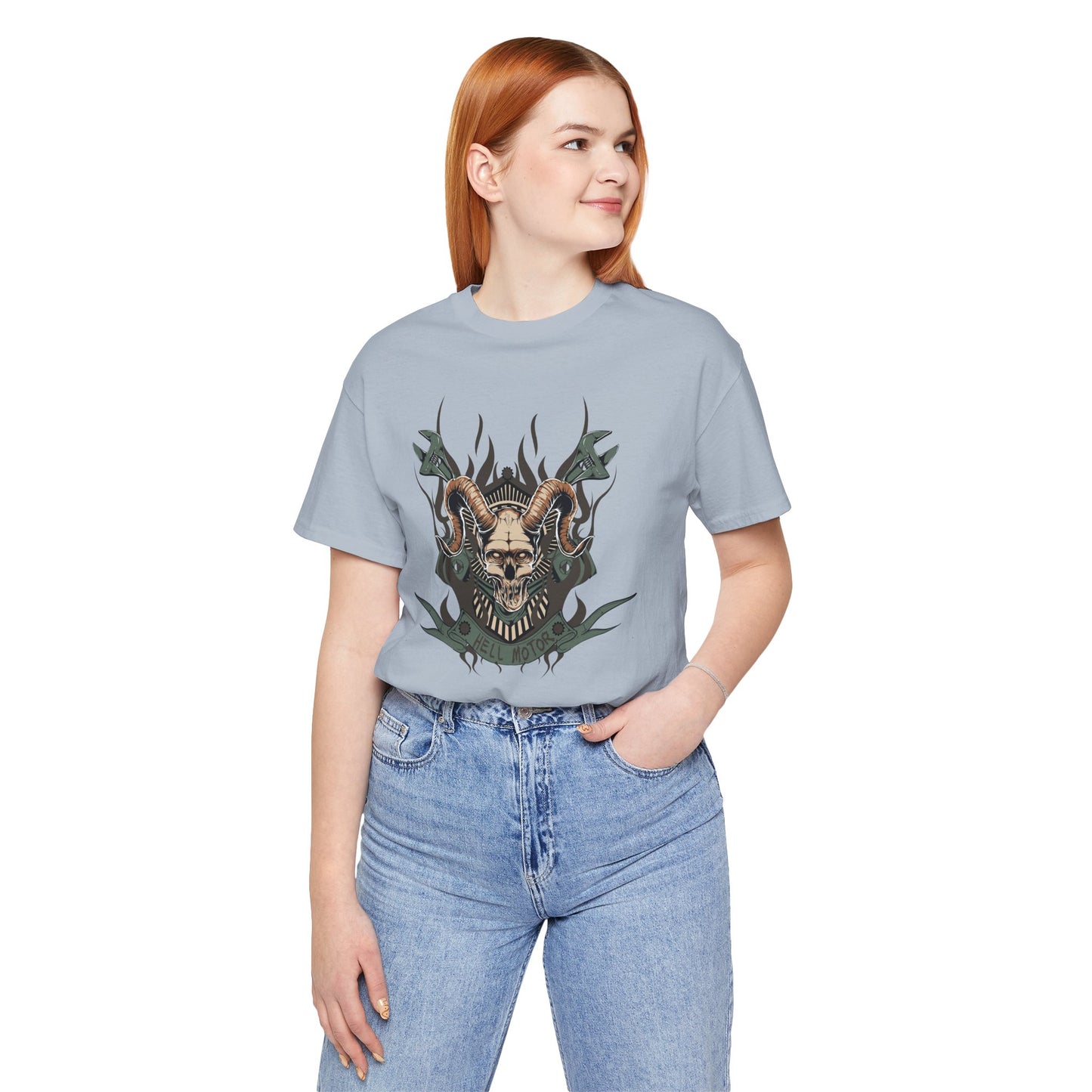 Gothic Skull Graphic Design Unisex Cotton Tee Art-49