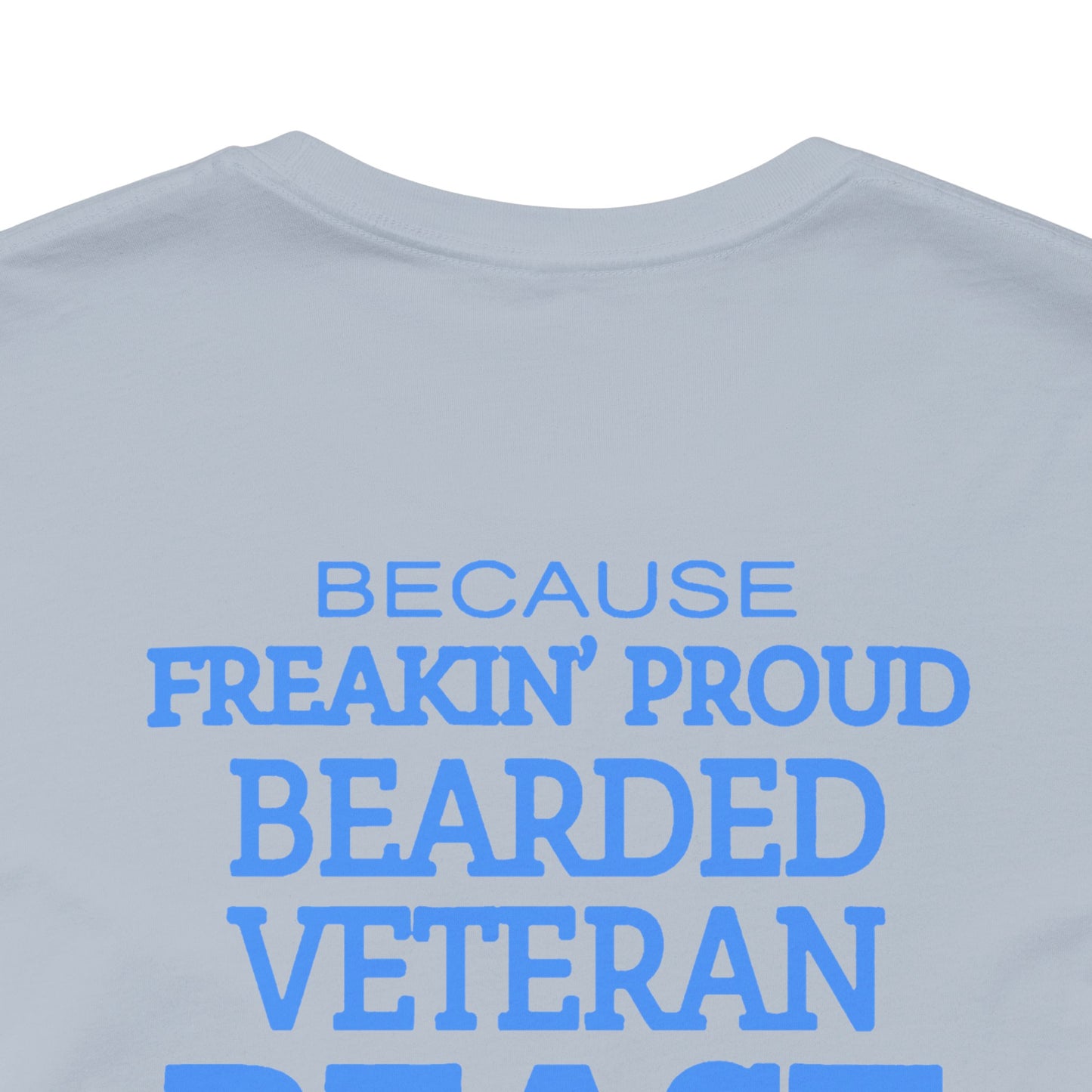 Bearded Veteran Beast T-Shirt Military Skull Beard Graphic Unisex Cotton Tee v46