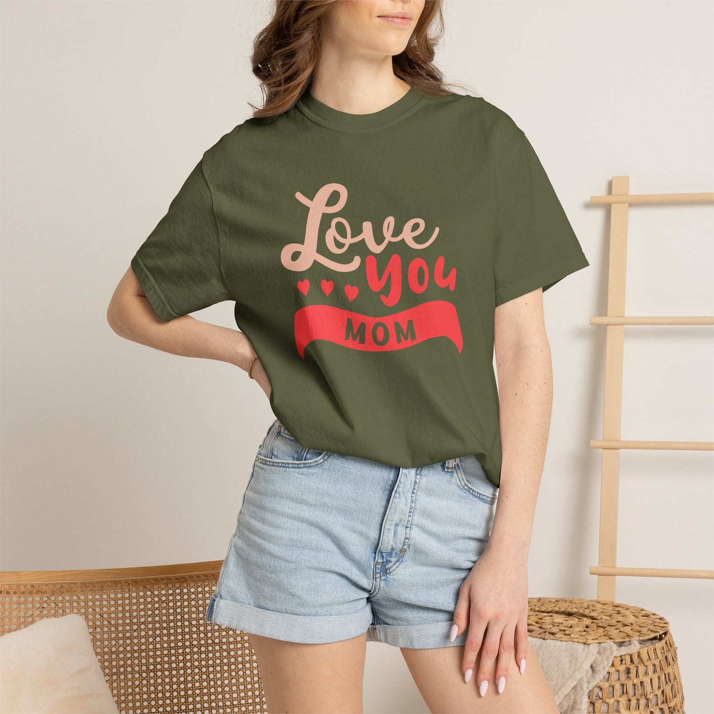 Mom T-shirt Mother Day Mama Tee Unisex Comfort Colors Garment-Dyed Cotton h50