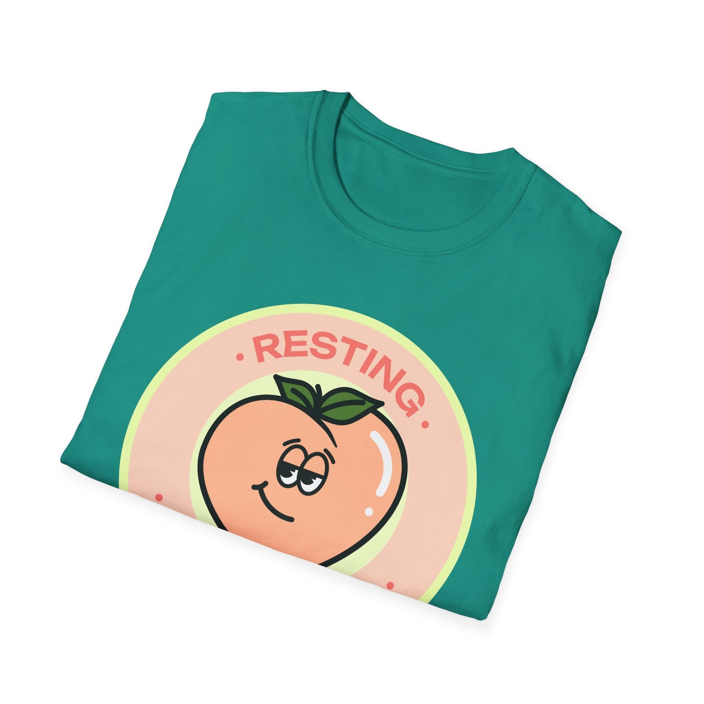 Food Tees, Funny Food T Shirts, Funny T Shirts, Shirt with Fruits, Shirt with Peach