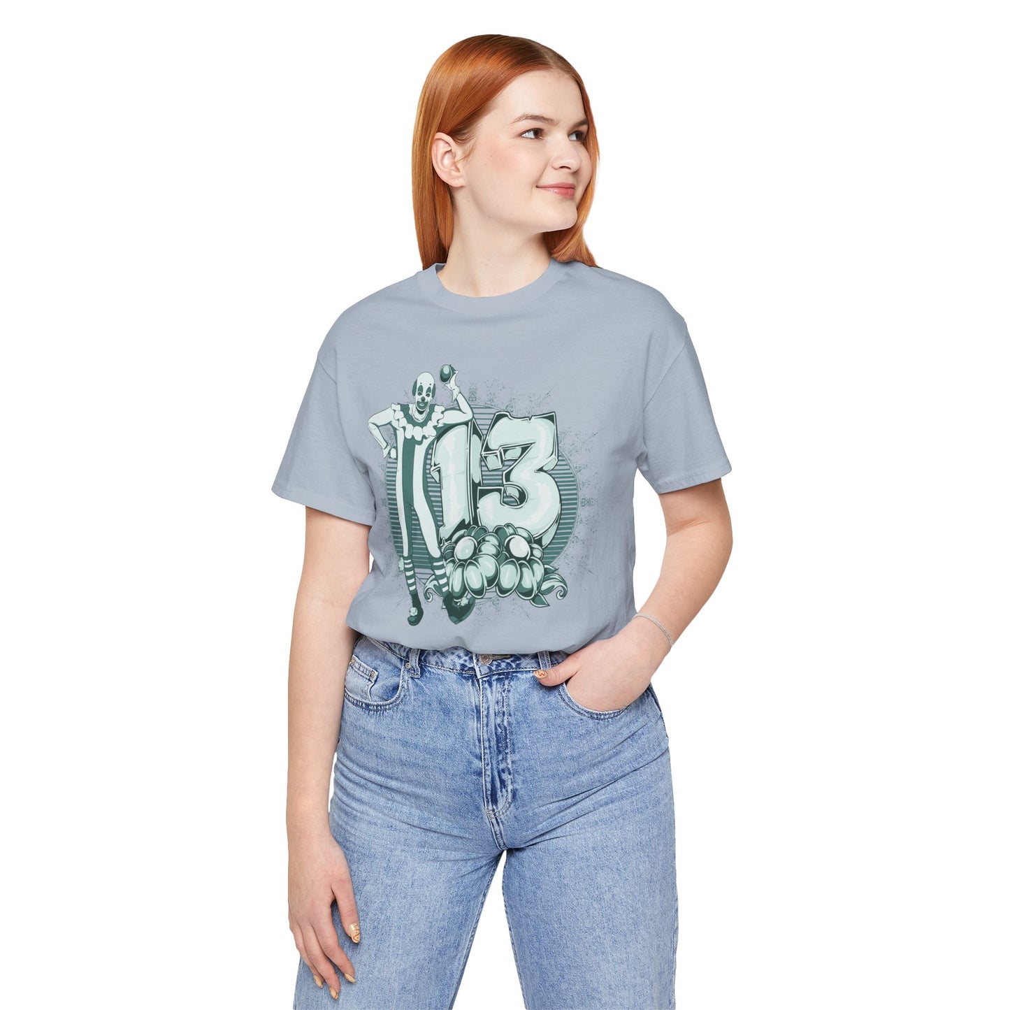Vintage Clown Graphic Illustration Unisex Cotton T-Shirt Art-39