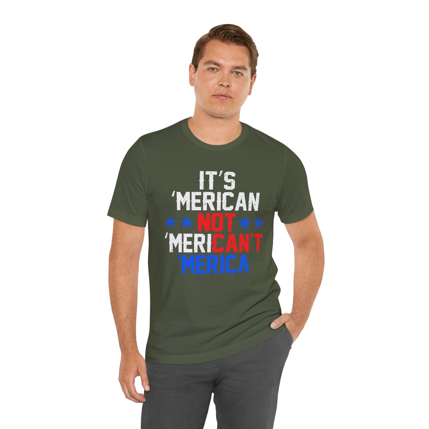 Patriotic USA Stars Graphic Unisex Cotton T-Shirt a5
